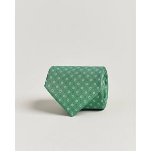 E. Marinella 3-Fold Printed Silk Tie Green - Sininen - Size: One size - Gender: men