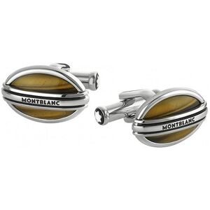 Montblanc Tiger Eye Steel Cufflinks Oval Three Rings kalvosinnapit MB107049