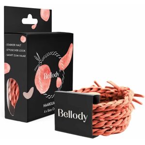 BELLODY Original Ibiza Orange Hair Ties x4