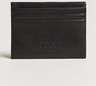 Ralph Lauren Pebble Leather Slim Card Case Black