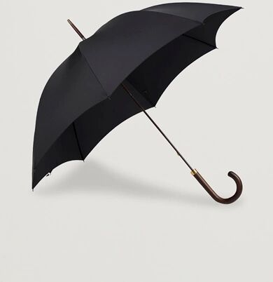 Fox Umbrellas Polished Hardwood Umbrella Black