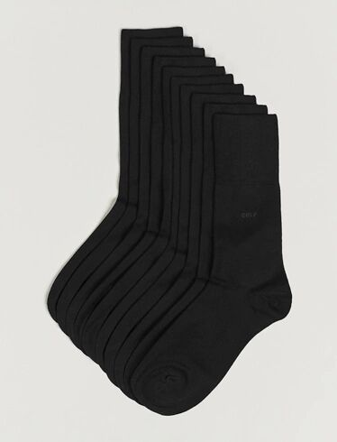 CDLP 10-Pack Bamboo Socks Black