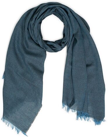 Begg & Co Fiji Cotton/Linen Scarf Denim Charcoal