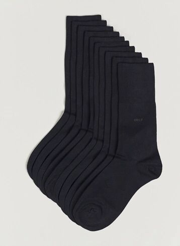 CDLP 10-Pack Bamboo Socks Navy Blue