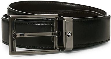 Montblanc Reversible Rectangular Buckle Belt 30mm Black/Brown