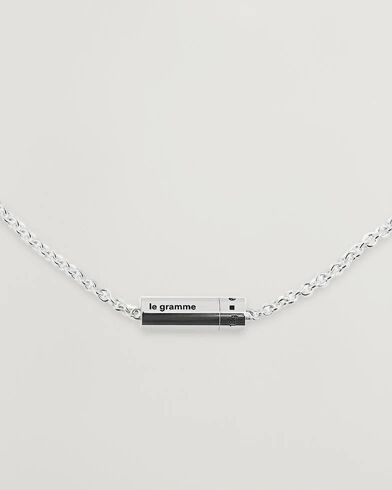 LE GRAMME Chain Cable Necklace Sterling Silver 13g