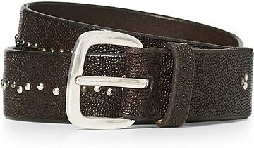 Orciani Grained Nit Belt 3,5 cm Dark Brown