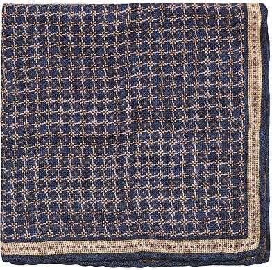 Brunello Cucinelli Pocket Square Navy