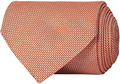 Amanda Christensen Silk Grenadine Fino 8 cm Tie Orange