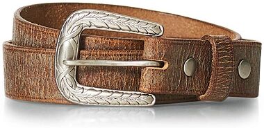 RRL Italian Cowhide Western Belt Brown Calf