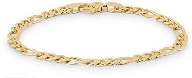 Wood Figaro Thick Bracelet Gold