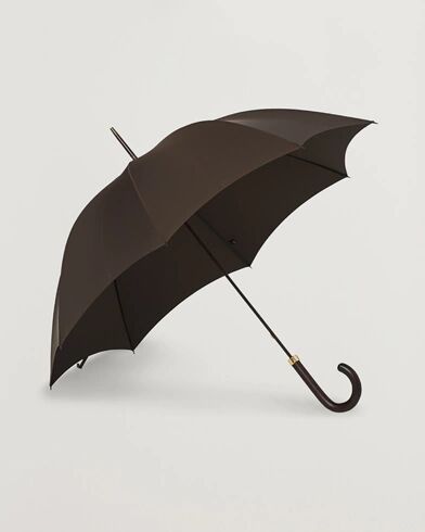 Fox Umbrellas Polished Hardwood Umbrella Brown