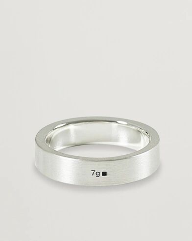 LE GRAMME Ribbon Brushed Ring Sterling Silver 7g