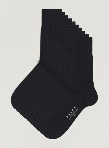 Falke 10-Pack Airport Socks Black