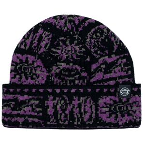 FUNKY TRIBE REGULAR BEANIE BLACK PURPLE One Size