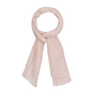 LES POULETTES BIJOUX Echarpe 100% Lin Rayures Lurex - Rose