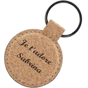 Ocadeau Porte clef rond liege personnalisé