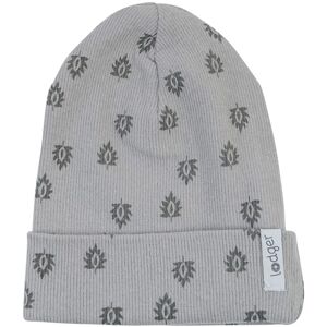 Lodger Beanie Print Rib 6-12 months bonnet d’enfant Sharkskin 1 pcs