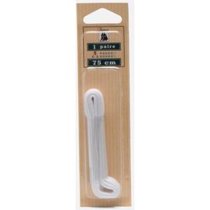 Lacets Plat 75 cm par Famaco Blanc T.U Accessoires - Publicité