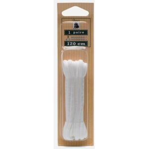 Lacets Sport Ovale 120 cm par Famaco Blanc T.U Accessoires - Publicité