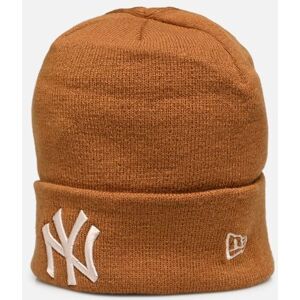 Bonnet Ess Cuff Beanie - New York Yankees par New Era Marron T.U Accessoires - Publicité