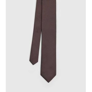 Cravate en soie bronze "barnabe" TU - Izac - Publicité