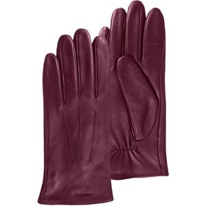 Gants Femme tactiles cuir Bordeaux L