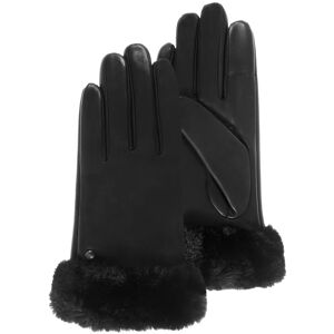 Gants Femme cuir bord fourrure Noir 8