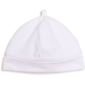 Boss Bonnet de naissance en velours UNISEXE 46 Blanc - Publicité