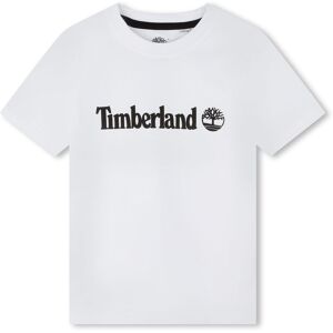 TIMBERLAND T-shirt avec imprimé logo GARCON 12A Blanc - Publicité