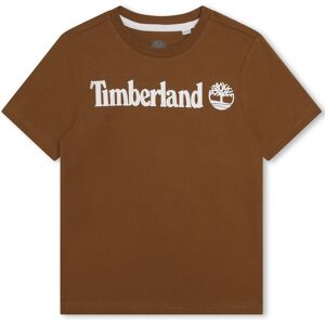 TIMBERLAND T-shirt avec imprimé logo GARCON 12A Marron - Publicité