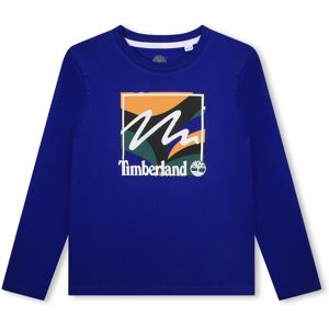 TIMBERLAND T-shirt illustration et logo GARCON 4A Bleu - Publicité