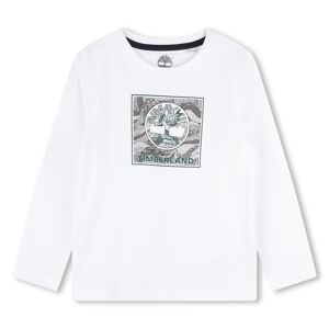 TIMBERLAND T-shirt illustration logo GARCON 4A Blanc - Publicité
