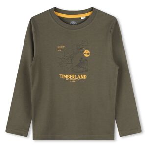 TIMBERLAND T-shirt imprimé Yellow Boot GARCON 5A Vert - Publicité