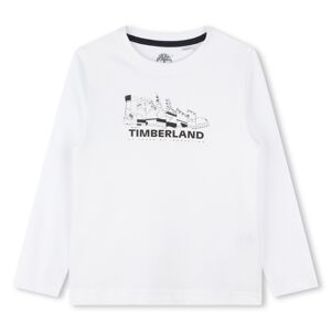 TIMBERLAND T-shirt imprimé Yellow Boot GARCON 4A Blanc - Publicité