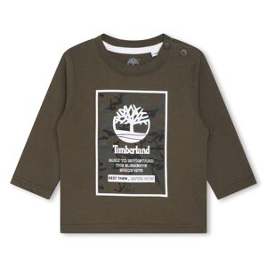 TIMBERLAND T-shirt avec imprimé encadré GARCON 9M Vert - Publicité
