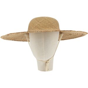 Grand chapeau de paille taille unique- femme Marron - Publicité