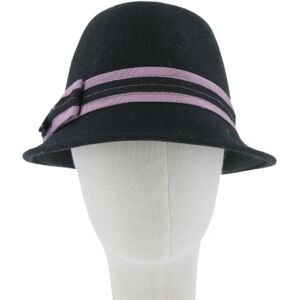 Chapeau noir avec noeud - Femme - 58cm Noir - Publicité