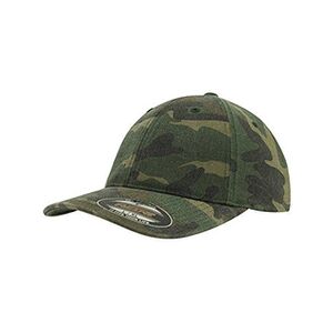 Flexfit casquette Garment Washed Camo, Green Vert Green Camo S/M - Publicité