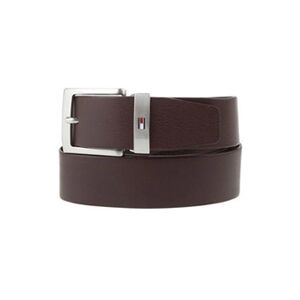 Tommy Hilfiger Homme New Denton Ceinture Logo Ceinture, Marron - Publicité