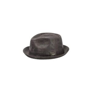 Stetson chapeau radcliff player homme   en cuir trilby fedora avec doublure, bandeau printemps-ete   xl (60-61 cm) marron - Publicité