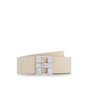 HUGO Ceinture réversible en cuir italien avec boucle à monogramme Beige clair 80,100,70,75,85,90,95 - Publicité