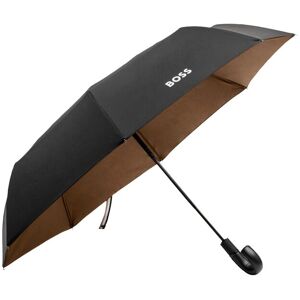 Boss Parapluie de poche noir avec intérieur camel Noir pcs. Publicité