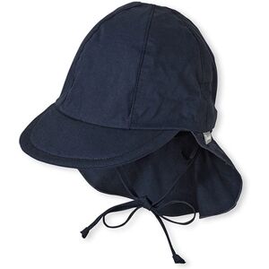 Sterntaler Casquette enfant visiere protege-cou bleu marine