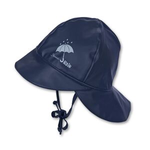 Sterntaler Chapeau de pluie enfant protege-nuque bleu marine
