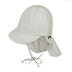 Sterntaler Casquette a visiere avec protege-cou gris clair