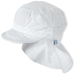 Sterntaler Casquette enfant visiere protege-cou blanc