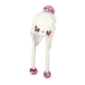 Sterntaler Girls Casquette inca polaire boucle ecru