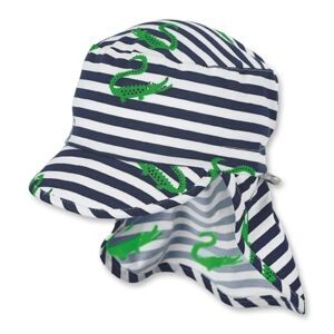 Sterntaler Casquette enfant a visiere protege-cou bleu marine