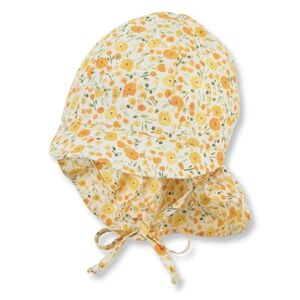 Sterntaler Casquette a visiere avec protection du cou jaune